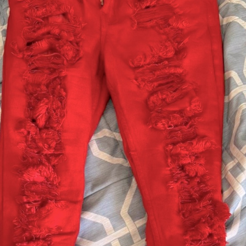Trestles Supply Co. Vibrant Red Pants 34 Men's, New